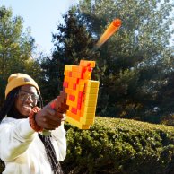 Бластер-топор Hasbro Nerf Minecraft Firebrand Майнкрафт, 6 патронов F8953