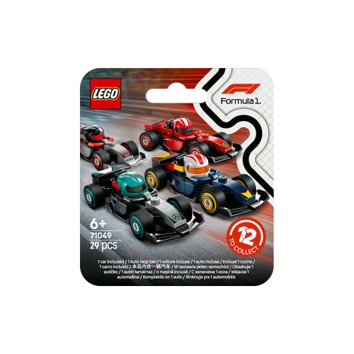 Конструктор Lego Minifigures Коллекционные автомобили для гонки F1, 29 деталей 71049