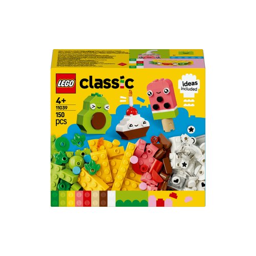 Конструктор Lego Classic Творческие друзья с едой, 150 деталей 11039