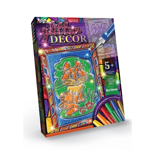 Набор креативного творчества Danko Toys "GLITTER DECOR" рус. (GD-01-01)
