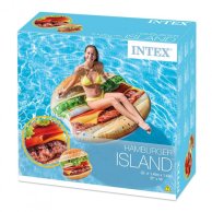 Надувной плотик Intex Гамбургер, 145 x 142 см 58780