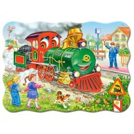 Пазлы Castorland 30 эл. Зеленый локомотив (B-03433)
