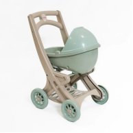 Коляска для кукол Doloni Toys с люлькой Эко линия, бирюзовая 0121/01eco