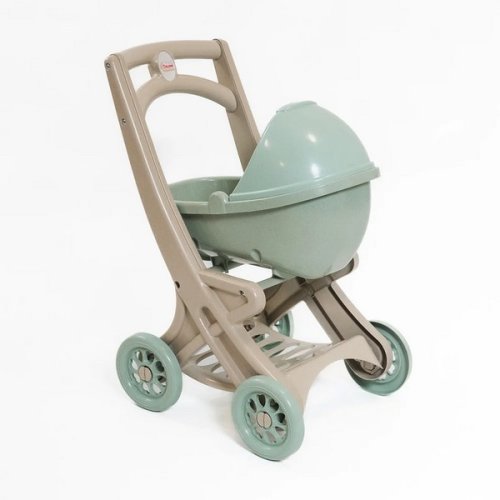 Коляска для кукол Doloni Toys с люлькой Эко линия, бирюзовая 0121/01eco