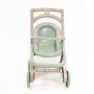 Коляска для кукол Doloni Toys с шезлонгом Эко линия, бирюзовая 0122/01eco