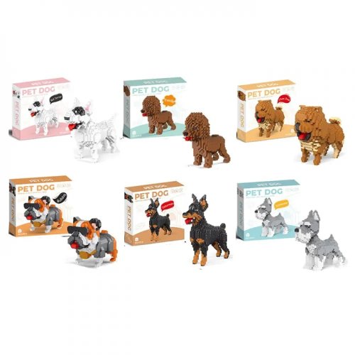 Конструктор 3D Pet Dog Собака, в ассортименте 618-1-4-6-8-10-11