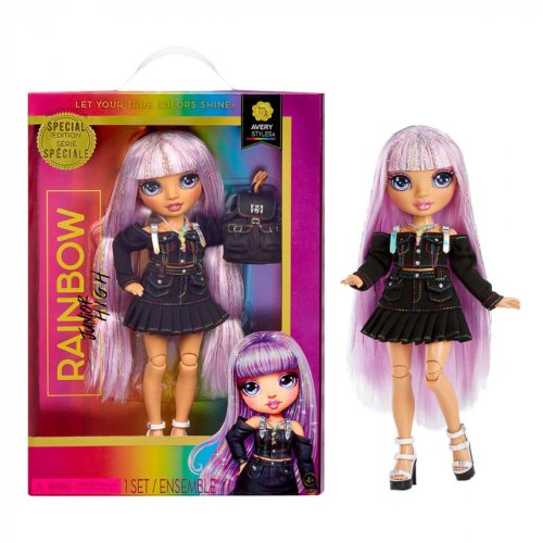 Кукла Rainbow High Junior High Эйвери Стайлз, с акс., 23 см 590798