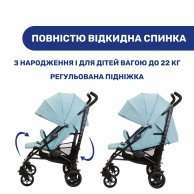 Прогулочная коляска Chicco Lite Way 4 Stroller, голубая 79892.13