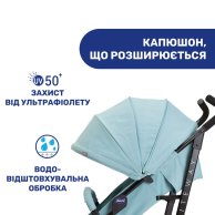 Прогулочная коляска Chicco Lite Way 4 Stroller, голубая 79892.13