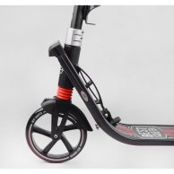 Самокат двухколесный "Best Scooter" ФАРА, колеса PU 200мм, 2 амортизатора, зажим руля L-21044