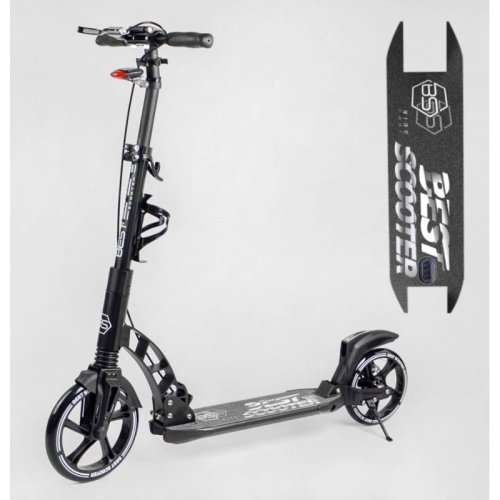 Самокат двухколесный "Best Scooter" ФАРА, переднее колесо PU 230 мм, заднее колесо 200мм 24215-B