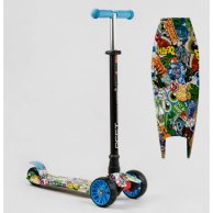 Самокат трехколесный MAXI “Best Scooter”, съемный руль, колеса PU светящиеся S11901