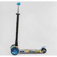 Самокат трехколесный MAXI “Best Scooter”, съемный руль, колеса PU светящиеся S11901