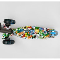 Самокат трехколесный MAXI “Best Scooter”, съемный руль, колеса PU светящиеся S11901
