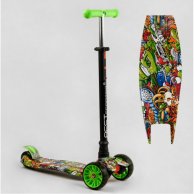 Самокат трехколесный MAXI “Best Scooter”, съемный руль, колеса PU светящиеся S11203