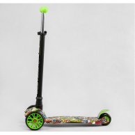 Самокат трехколесный MAXI “Best Scooter”, съемный руль, колеса PU светящиеся S11203