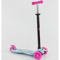 Детский самокат Best Scooter MAXI с подсветкой, розовый A25530 /779-1328