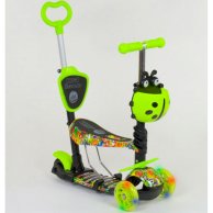 Самокат 5в1 Best Scooter, АБСТРАКЦИЯ, PU колеса, подсветка колес 55945