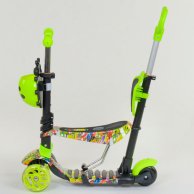 Самокат 5в1 Best Scooter, АБСТРАКЦИЯ, PU колеса, подсветка колес 55945