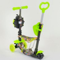 Самокат 5в1 Best Scooter, АБСТРАКЦИЯ, PU колеса, подсветка колес 55945