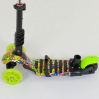 Самокат 5в1 Best Scooter, АБСТРАКЦИЯ, PU колеса, подсветка колес 55945