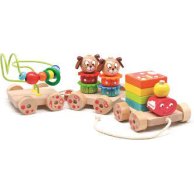 Деревянная игрушка паровозик (Д419)