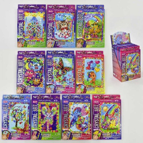 Набор креативного творчества "CRYSTAL ART KIDS" (CArt-01-01,02,03,04...10)