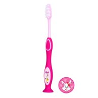 Зубная щетка Chicco 3-6 лет, розовая 09079.10.10