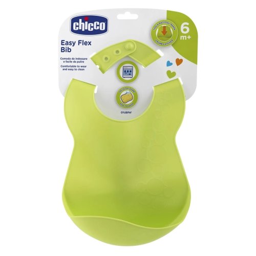 Слюнявчик Chicco пластиковый "Easy Flex Bib" от 6 месяцев 16302.30