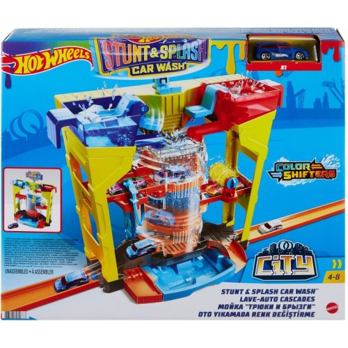 Игровой набор Mattel Автомойка: взрыв цветов серии Измени цвет Hot Wheels GRW37