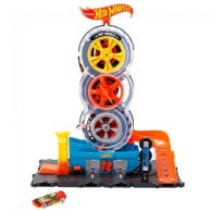 Игровой набор Mattel Удивительные трюки в шиномонтаже Hot Wheels HDP02