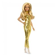 Кукла Mattel Барби Модница Barbie Fashionistas в золотистом комбинезоне HRH19