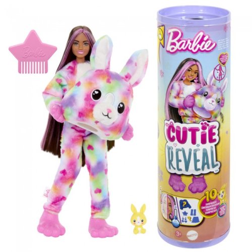Кукла Mattel Barbie Cutie Reveal Цветные пушистики Кролик Барби HRK38
